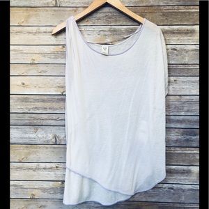 NWT! Free People Lavender One-Shoulder Tee Shirt